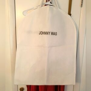 Johnny Was White Garment Bag